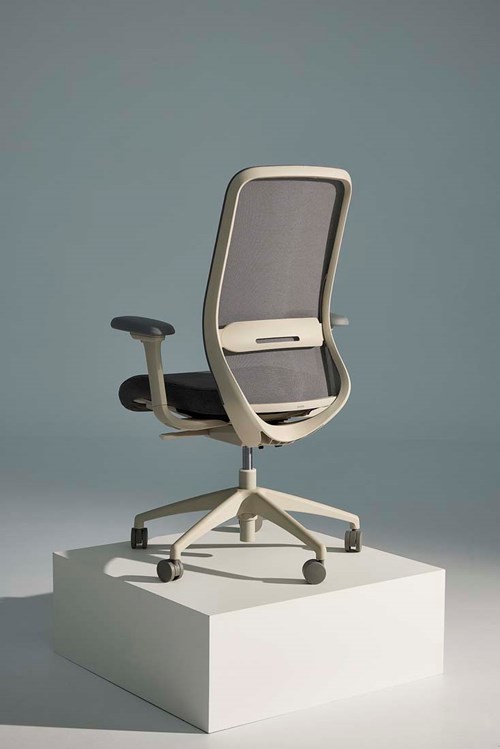 Khyn Task Chair on Light Grey Frame